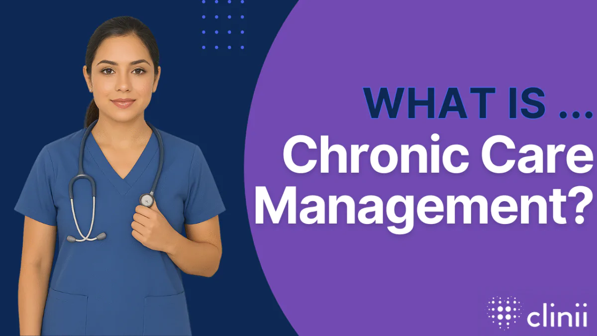 What is Chronic Care Management (CCM) explainer video on youtube, featuring a nurse in scrubs